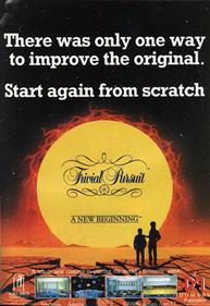 Trivial Pursuit: A new Beginning - Advertisement Flyer - Front Image