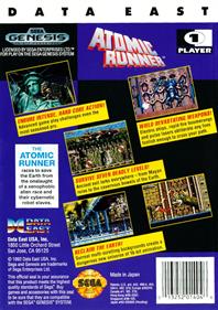 Atomic Runner - Box - Back Image