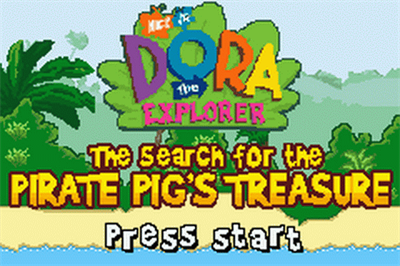 Dora the Explorer: The Search for Pirate Pig's Treasure - Screenshot - Game Title Image