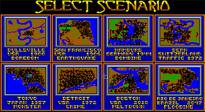 SimCity - Screenshot - Game Select