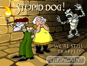 Courage the Cowardly Dog Pharaoh Phobia - Screenshot - Game Over Image
