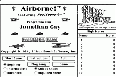 Airborne! - Screenshot - Game Select Image