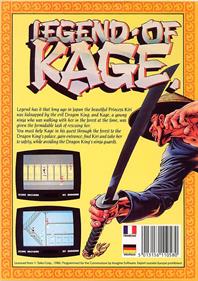 Legend of Kage - Box - Back Image