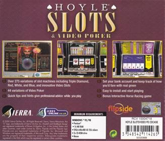 Hoyle Slots and Video Poker - Box - Back Image