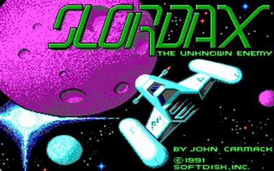 Slordax: The Unknown Enemy - Screenshot - Game Title Image