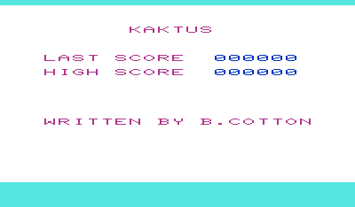 Kaktus - Screenshot - Game Title Image