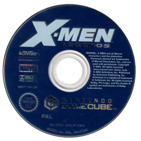 X-Men Legends - Disc Image