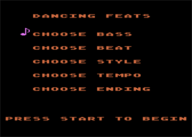 Dancing Feats - Screenshot - Game Select Image