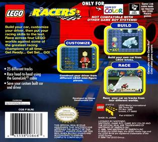 LEGO Racers - Box - Back Image