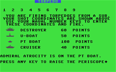 Torpedo (Reston Publishing Company) - Screenshot - Game Title Image
