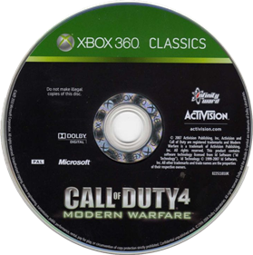 Call of Duty 4: Modern Warfare - Disc Image