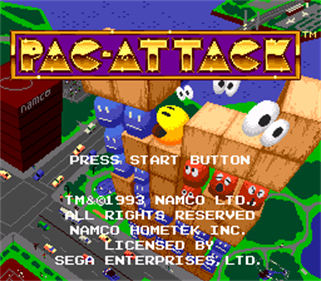 Pac-Attack - Screenshot - Game Title Image