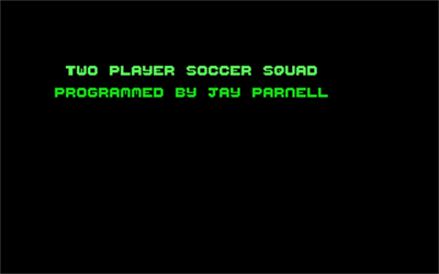 2 Player Soccer Squad - Screenshot - Game Title Image