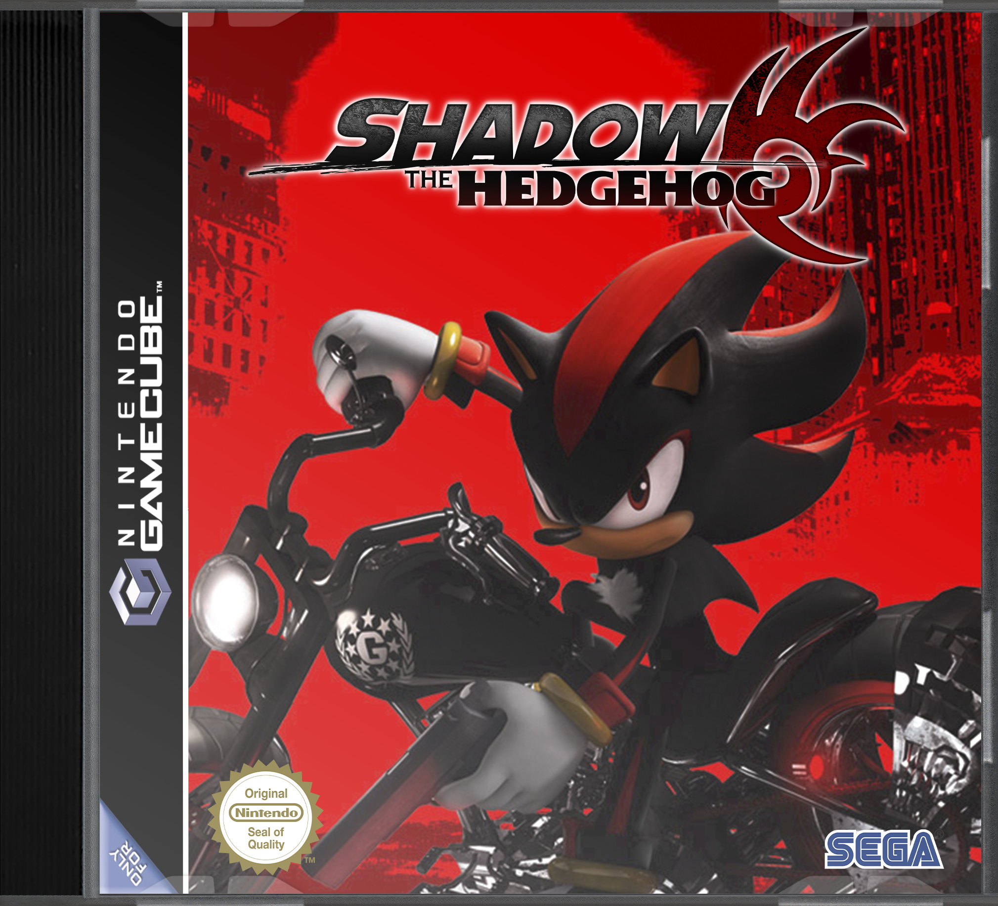 Shadow the Hedgehog Game Boy Advance Box Art Cover by hunter1993
