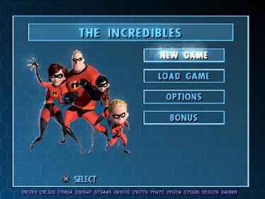 The Incredibles - Screenshot - Game Select Image