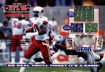 NFL '95 - Advertisement Flyer - Front Image