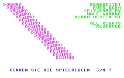 Domino (Syntax Magazin) - Screenshot - Game Title Image