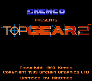 Top Gear 2 - Screenshot - Game Title Image