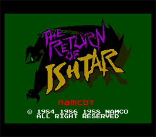 The Return of Ishtar - Screenshot - Game Title Image