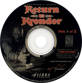 Return to Krondor - Disc Image