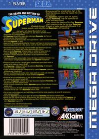 The Death and Return of Superman - Box - Back Image