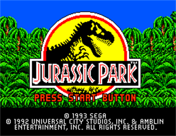 Jurassic Park - Screenshot - Game Title Image