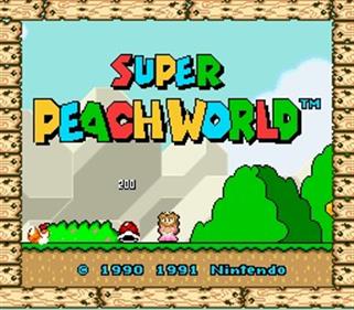 Super Peach World - Screenshot - Game Title Image