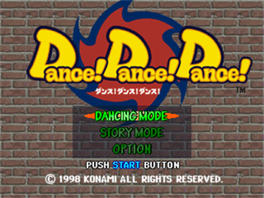 Dance! Dance! Dance! - Screenshot - Game Title Image