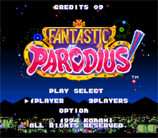 Gokujou Parodius - Screenshot - Game Title Image