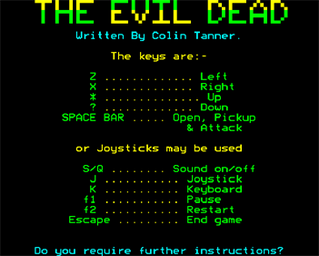 The Evil Dead - Screenshot - Game Title Image