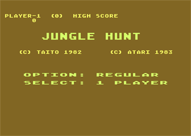 Jungle Hunt - Screenshot - Game Title Image