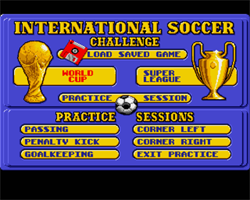 International Soccer Challenge - Screenshot - Game Select Image