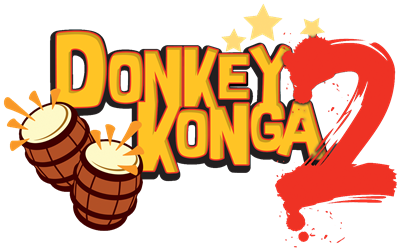 Donkey Konga 2 - Clear Logo Image