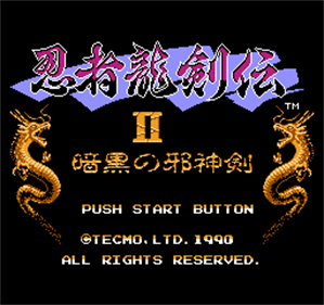 Ninja Gaiden II: The Dark Sword of Chaos - Screenshot - Game Title Image