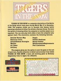 The Battle of the Bulge: Tigers in the Snow - Box - Back Image