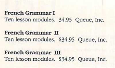 French Grammar I