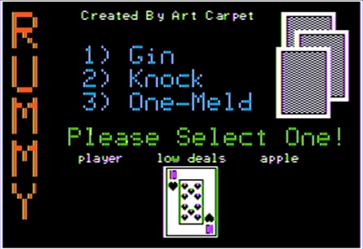 Computer Gin Rummy - Screenshot - Game Title Image