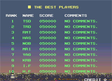 Elevator Action Returns - Screenshot - High Scores Image