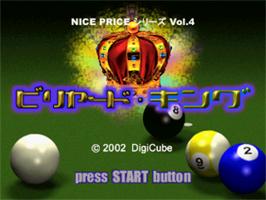 Nice Price Series Vol. 04: Billiard King - Screenshot - Game Title Image