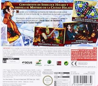 Sherlock Holmes and the Mystery of the Frozen City - Box - Back Image