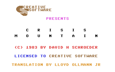 Crisis Mountain - Screenshot - Game Title Image