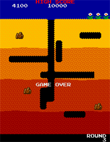 Dig Dug - Screenshot - Game Over Image