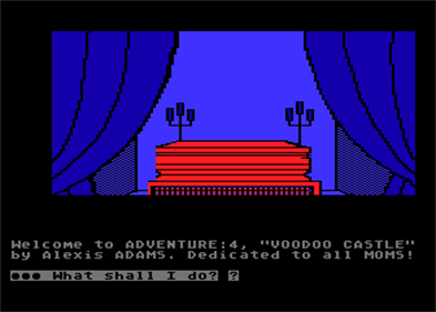 Scott Adams' Graphic Adventure #4: Voodoo Castle - Screenshot - Gameplay Image