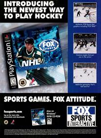 NHL Championship 2000 - Advertisement Flyer - Front Image
