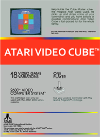 Atari Video Cube - Box - Back - Reconstructed