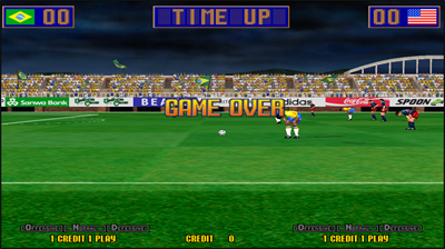 Virtua Striker 2 - Screenshot - Game Over Image