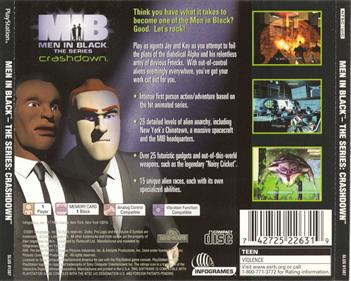 Men in Black: The Series: Crashdown - Box - Back Image