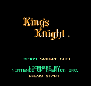 King's Knight - Screenshot - Game Title Image