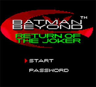 Batman Beyond: Return of the Joker - Screenshot - Game Title Image