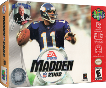 Madden NFL 2002 - Box - 3D Image